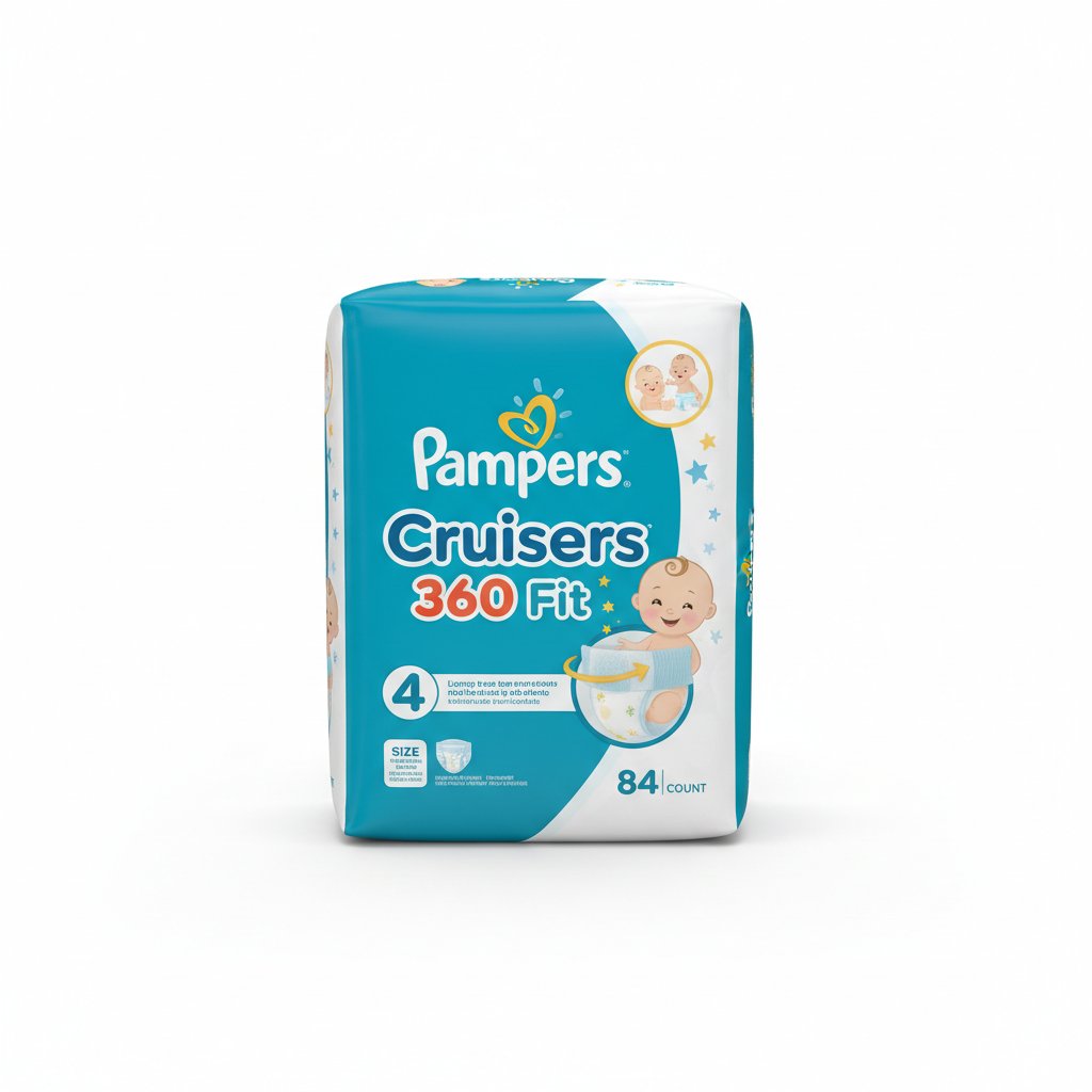 Pampers Cruisers 360 Fit Diapers Size 4 — 84 count