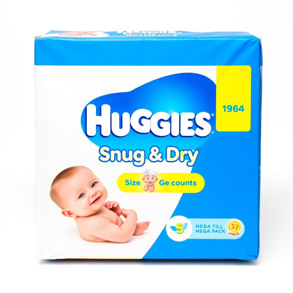 Huggies Snug & Dry Diapers Size 3 Mega Pack — 186 count