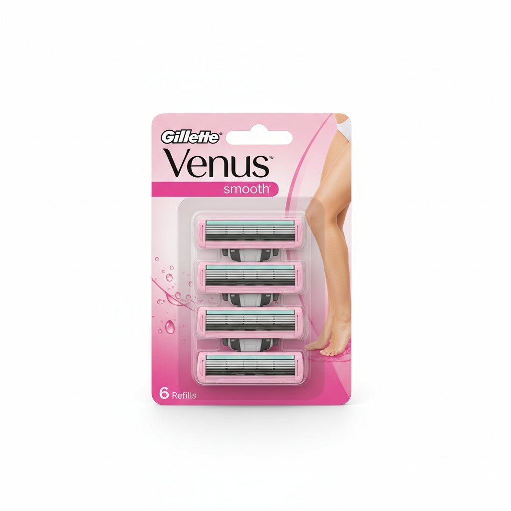 Gillette Venus Smooth Women's Razor Refills — 6 count