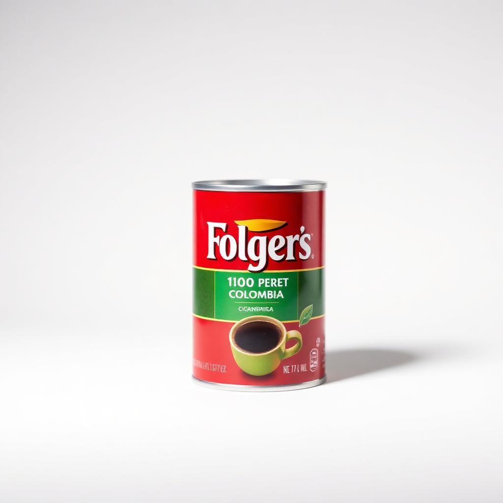 Folgers 100% Colombian Medium-Dark Roast — 24.2 oz can