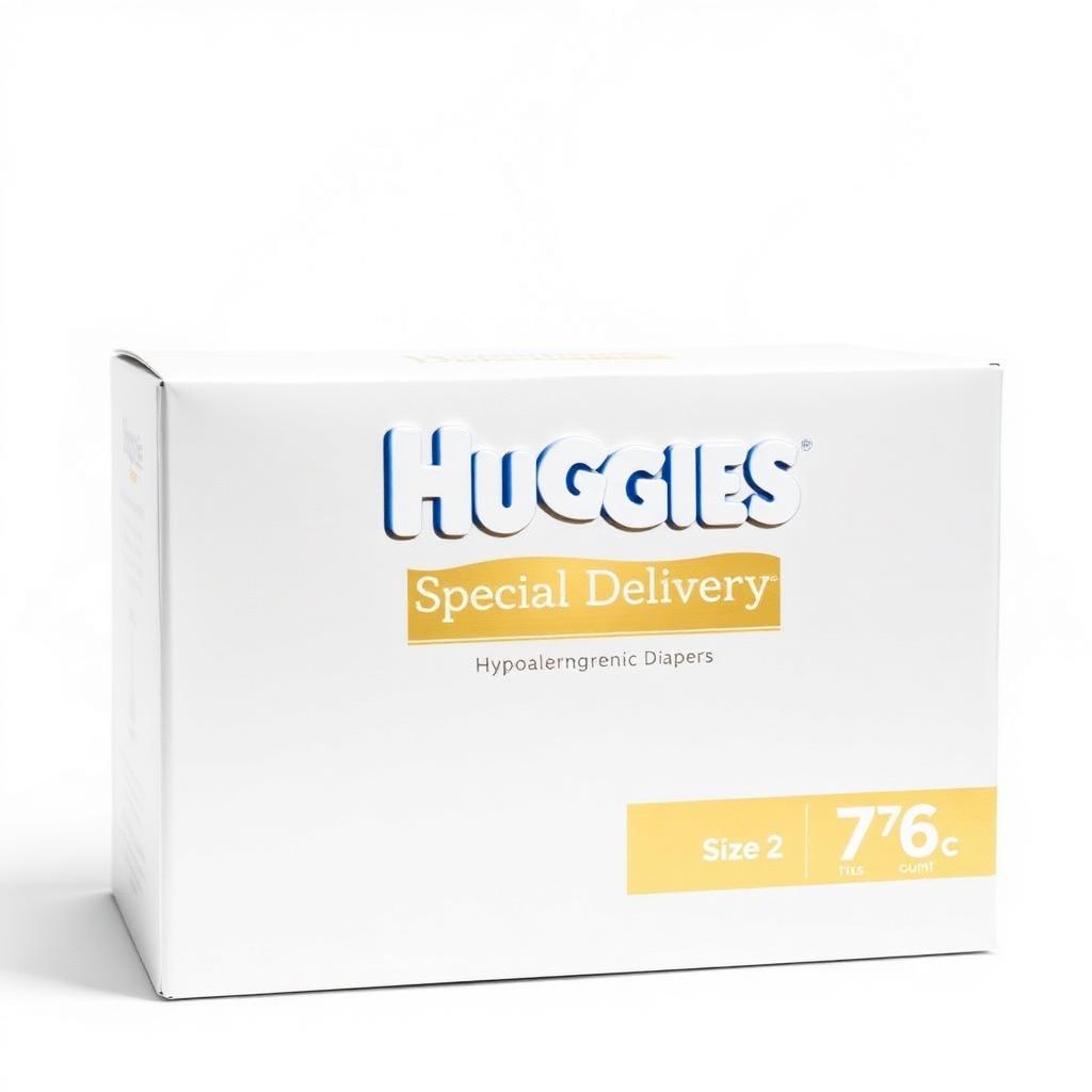 Huggies Special Delivery Hypoallergenic Diapers Size 2 — 76 count