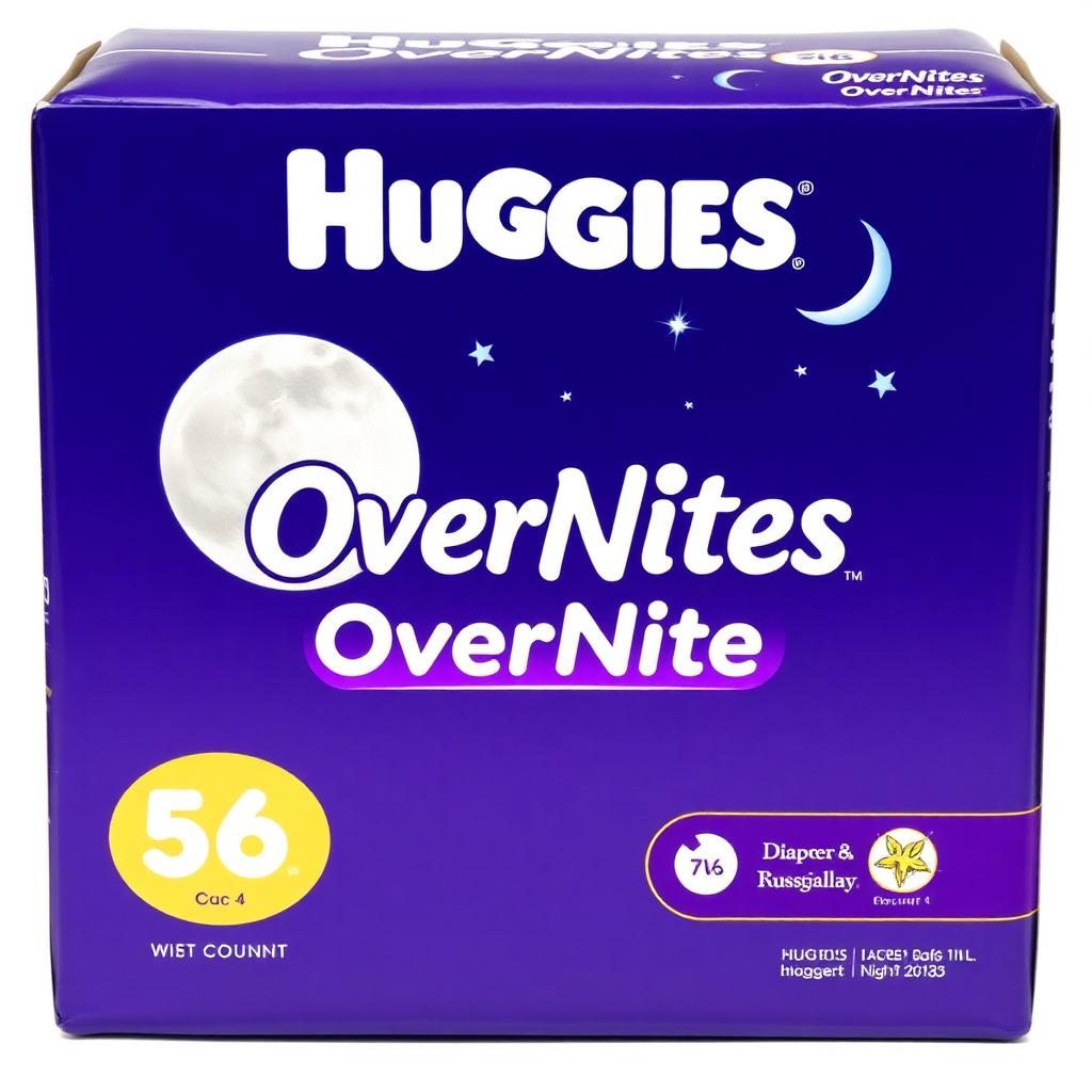 Huggies OverNites Diapers Size 4 — 58 count