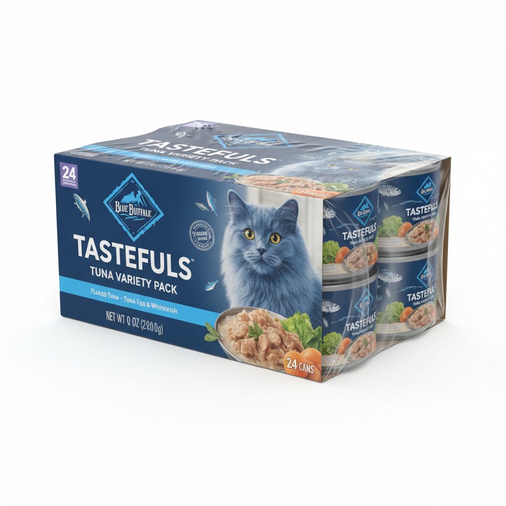 Blue Buffalo Tastefuls Tuna Variety Pack Wet Cat Food — 3 oz × 24 cans