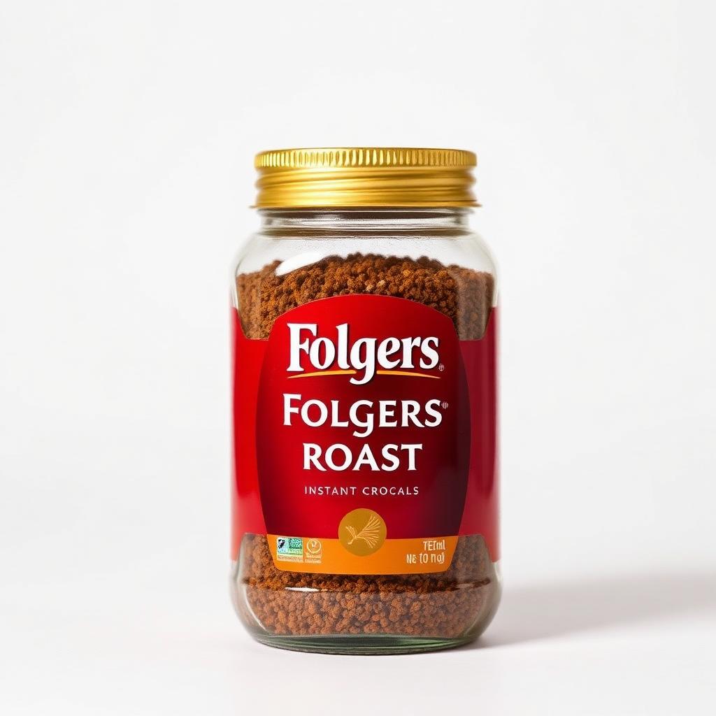 Folgers Classic Roast Instant Coffee Crystals — 8 oz jar